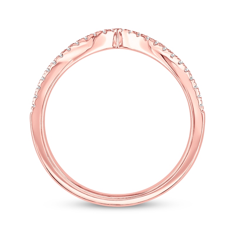 Main Image 2 of Previously Owned Diamond Wedding Band 1/8 ct tw Round-cut 14K Rose Gold