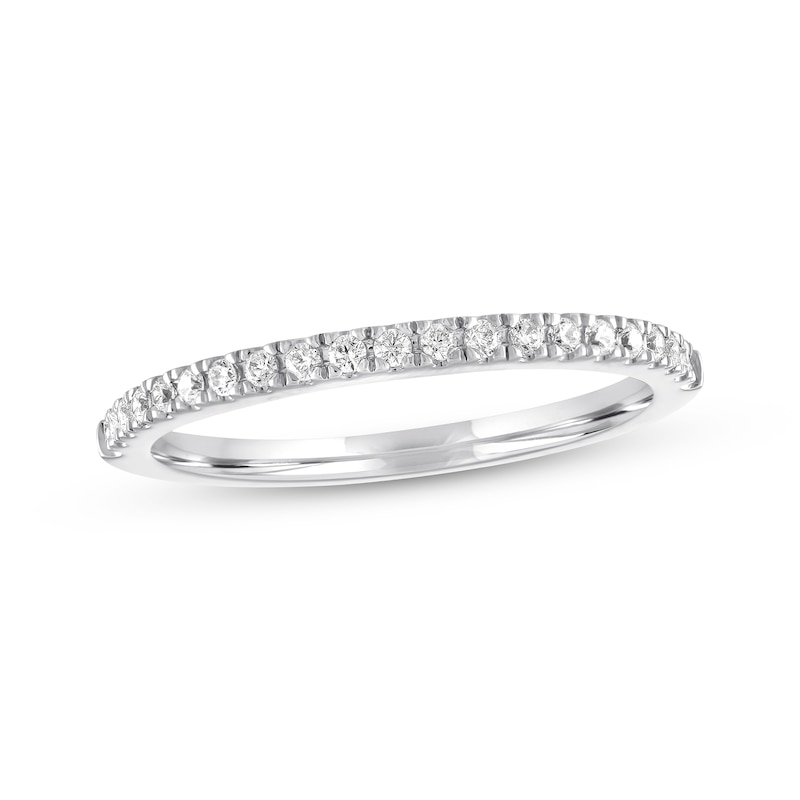 Main Image 1 of Previously Owned Diamond Wedding Band 1/5 ct tw Round-cut 14K White Gold