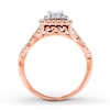 Thumbnail Image 2 of Previously Owned Diamond Ring 5/8 ct tw Princess/Round-cut 14K Two-Tone Gold