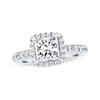 Previously Owned Princess-cut Diamond Engagement Ring 2 ct tw 14K White Gold