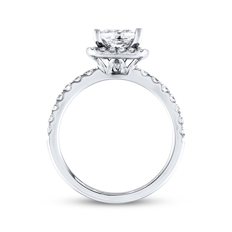 Previously Owned Princess-cut Diamond Engagement Ring 2 ct tw 14K White Gold