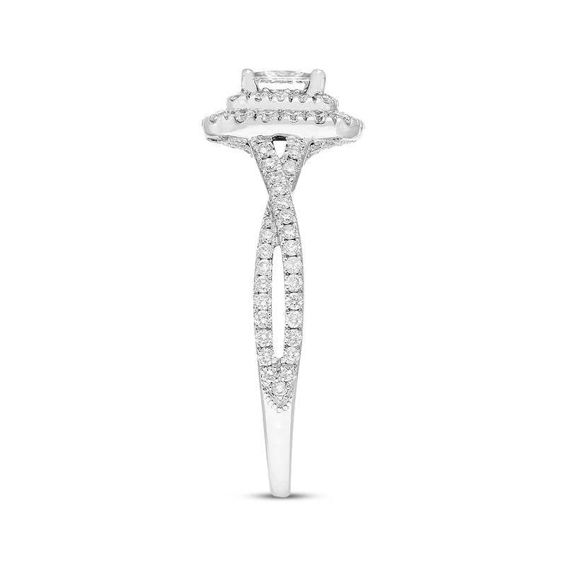 Previously Owned Neil Lane Diamond Engagement Ring 1 ct tw Princess & Round-cut 14K White Gold