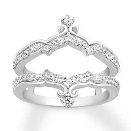 Previously Owned Diamond Enhancer Ring 3/4 ct tw Round-cut 14K White Gold