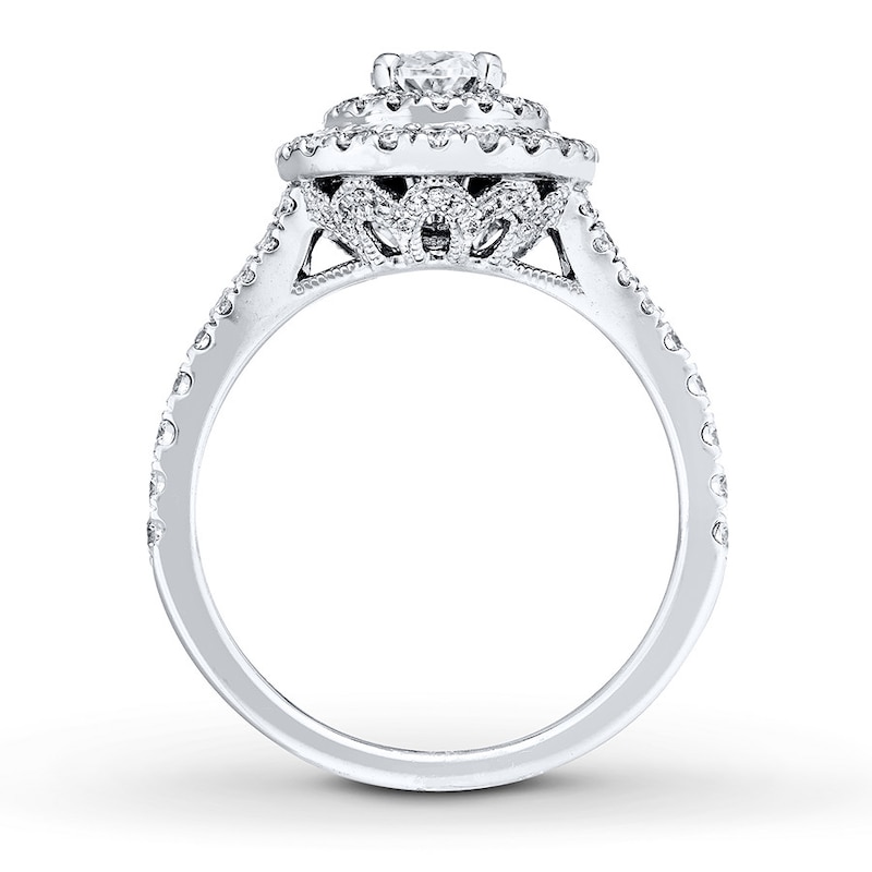 Main Image 2 of Previously Owned Neil Lane Diamond Engagement Ring 1-5/8 ct tw Oval & Round-cut 14K White Gold - Size 4.5