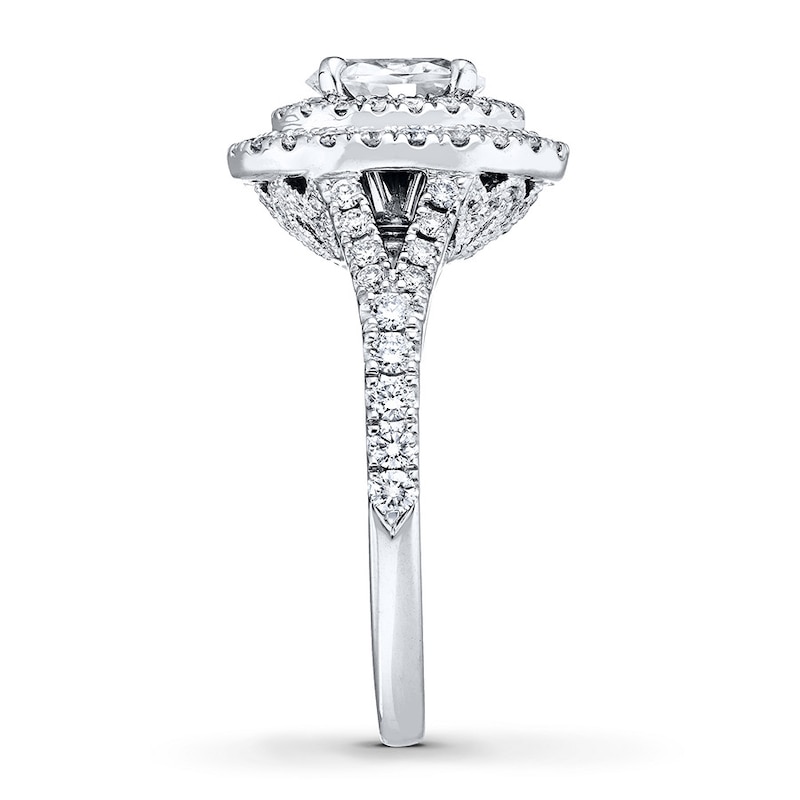 Main Image 3 of Previously Owned Neil Lane Diamond Engagement Ring 1-5/8 ct tw Oval & Round-cut 14K White Gold - Size 4.5