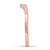 Thumbnail Image 3 of Previously Owned Diamond Anniversary Band 1/10 ct tw Round-cut 10K Rose Gold - Size 4