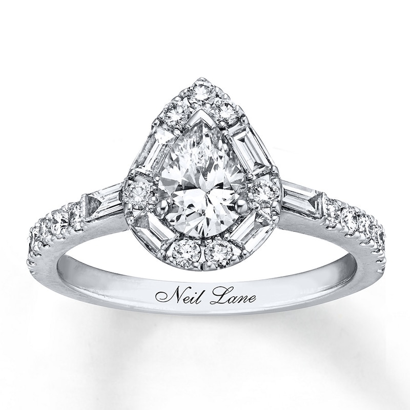 Main Image 1 of Previously Owned Neil Lane Engagement Ring 1-1/4 ct tw Diamonds 14K White Gold Size 4.25