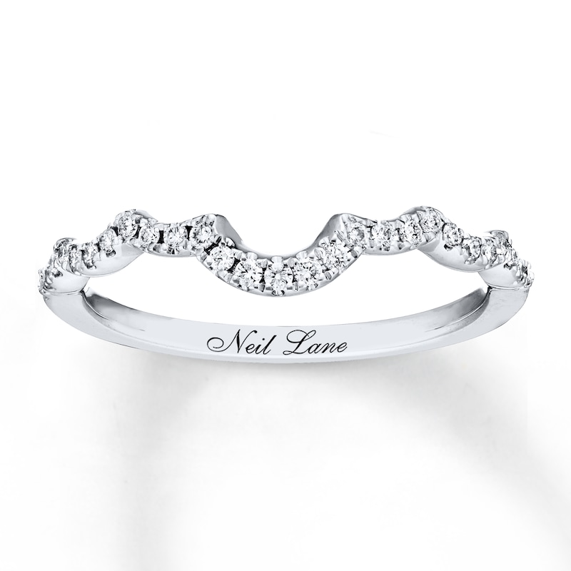 Main Image 1 of Previously Owned Neil Lane Wedding Band 1/6 ct tw Diamonds 14K White Gold Size 4.5