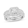 Previously Owned Diamond Bridal Set 1-1/3 ct tw Princess & Round 14K White Gold