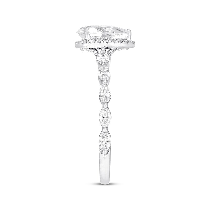 Previously Owned Neil Lane Premiere Diamond Engagement Ring 1-1/2 ct tw Pear, Marquise & Round -cut 14K White Gold