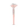 Thumbnail Image 2 of Previously Owned Diamond Engagement Ring 1/2 ct tw Pear & Round 14K Rose Gold - Size 4