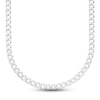 Thumbnail Image 1 of Previously Owned Curb Link Necklace Solid Sterling Silver 24"