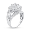 Thumbnail Image 2 of Previously Owned Diamond Engagement Ring 1 ct tw Princess/Round/Baguette-cut 10K White Gold