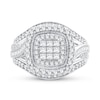 Thumbnail Image 3 of Previously Owned Diamond Engagement Ring 1 ct tw Princess/Round/Baguette-cut 10K White Gold