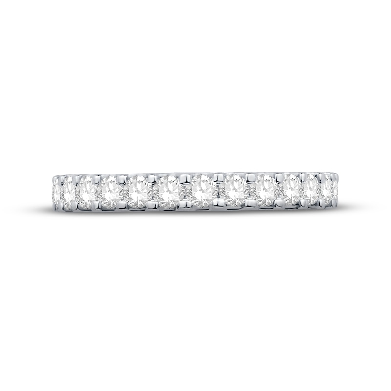Main Image 2 of Previously Owned Diamond Eternity Ring 1 ct tw Round-cut 14K White Gold Size 4.5