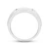 Thumbnail Image 2 of Previously Owned Men's Diamond Wedding Band 1/4 Carat tw 10K White Gold