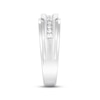 Thumbnail Image 3 of Previously Owned Men's Diamond Wedding Band 1/4 Carat tw 10K White Gold