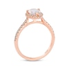 Thumbnail Image 3 of Previously Owned Le Vian Morganite Ring 1/3 ct tw Diamonds 14K Strawberry Gold