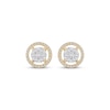 Thumbnail Image 2 of Previously Owned Diamond Earrings 1/2 ct tw Round-cut 10K Two-Tone Gold