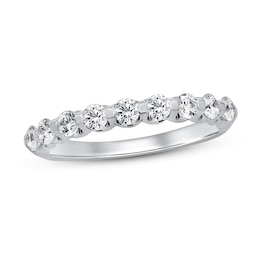 Previously Owned Diamond Anniversary Ring 5/8 ct tw Round-cut 10K White Gold