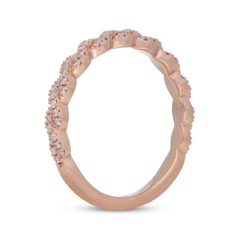 Main Image 2 of Previously Owned Neil Lane Premiere Diamond Anniversary Band 1/4 ct tw Round-cut 14K Rose Gold - Size 5.25