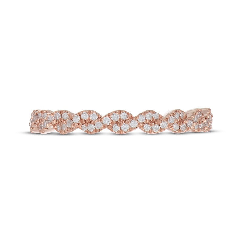 Main Image 3 of Previously Owned Neil Lane Premiere Diamond Anniversary Band 1/4 ct tw Round-cut 14K Rose Gold - Size 5.25