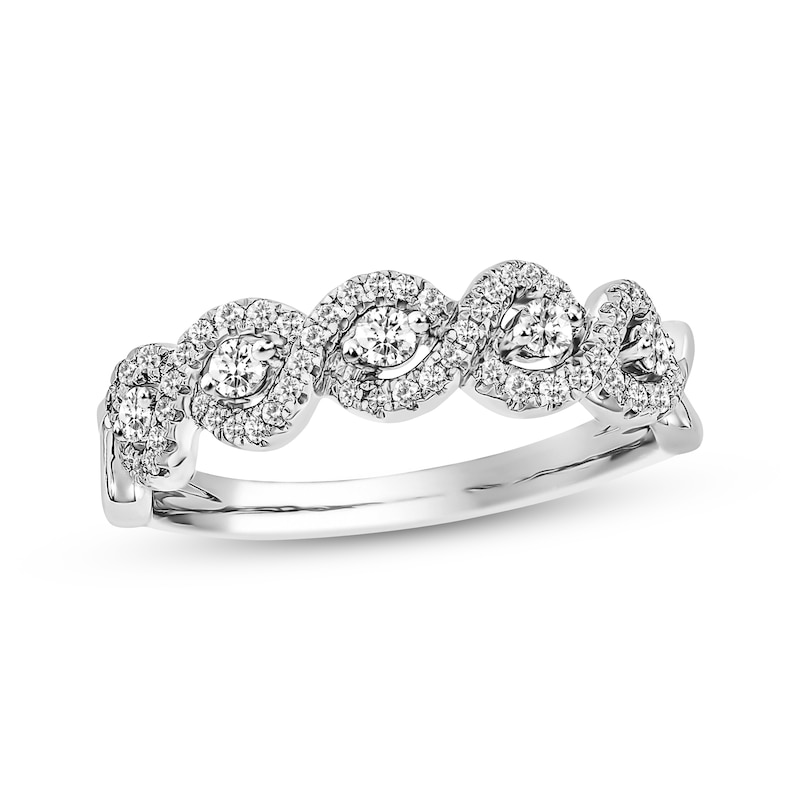 Main Image 1 of Previously Owned Diamond Anniversary Band 1/3 ct tw Round-cut 14K White Gold