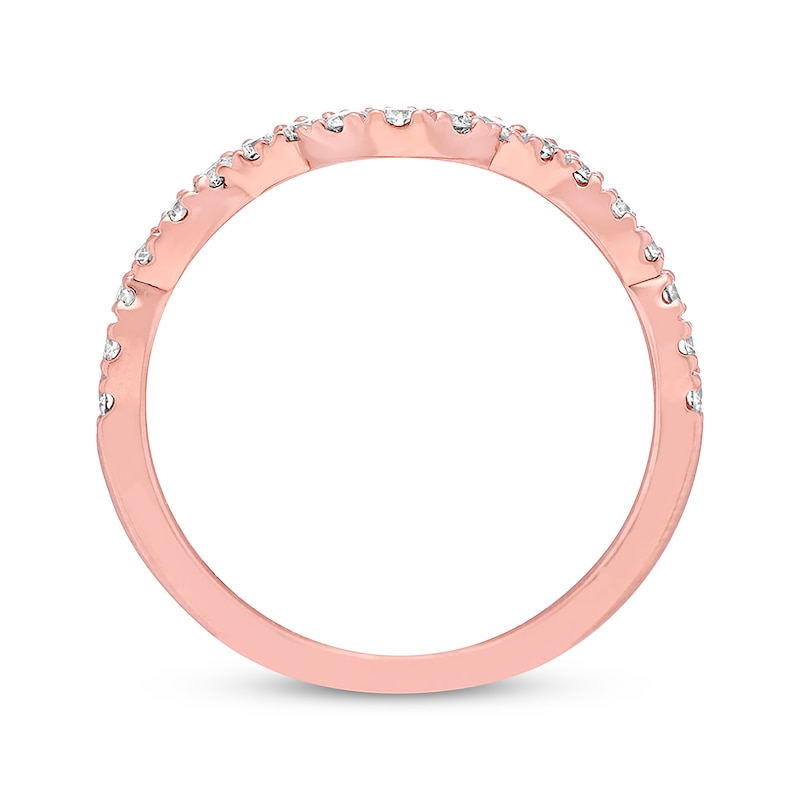 Previously Owned Neil Lane Diamond Wedding Band 1/3 ct tw Round-cut 14K Rose Gold
