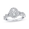 Thumbnail Image 0 of Previously Owned Neil Lane Bridal Diamond Ring 1-1/6 ct tw Oval & Round-cut 14K White Gold - Size 9