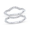 Previously Owned Diamond Wedding Bands 3/8 ct tw Round-cut 14K White Gold