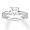 Previously Owned Neil Lane Diamond Engagement Ring 2 ct tw Princess & Round-cut 14K White Gold