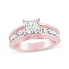 Thumbnail Image 0 of Previously Owned Princess & Round-Cut Diamond Engagement Ring 1-7/8 ct tw 14K Rose Gold