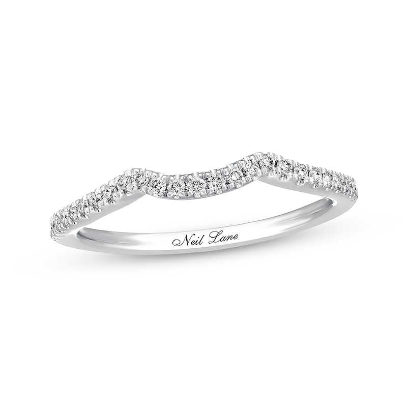 Previously Owned Neil Lane Wedding Band 1/6 ct tw Round-cut Diamonds 14K White Gold