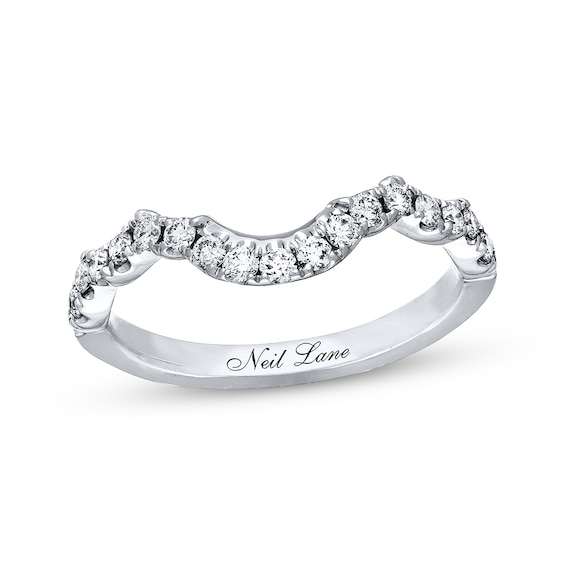 Previously Owned Neil Lane Wedding Band 3/8 ct tw Round-cut Diamonds 14K White Gold