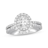 Previously Owned Neil Lane Diamond Engagement Ring 1-3/4 ct tw Oval & Round-cut 14K White Gold