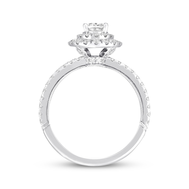 Main Image 3 of Previously Owned Neil Lane Diamond Engagement Ring 1-3/4 ct tw Oval & Round-cut 14K White Gold
