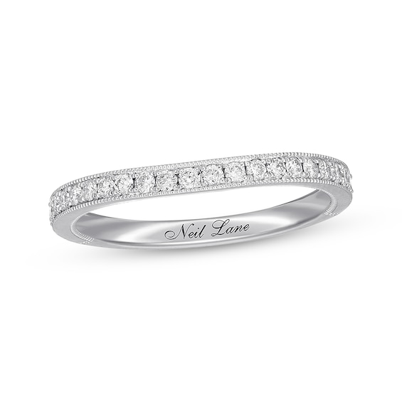 Previously Owned Neil Lane Diamond Wedding Band 1/3 ct tw Round 14K White Gold