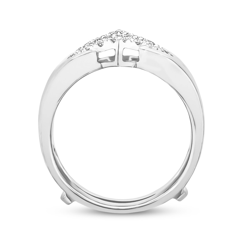 Main Image 4 of Previously Owned Diamond Enhancer Ring 3/8 ct tw Round-cut 14K White Gold