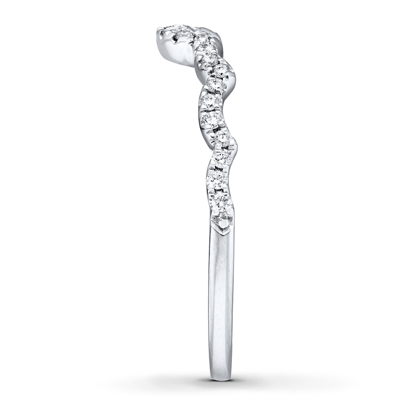 Main Image 3 of Previously Owned Neil Lane Wedding Band 1/6 ct tw Diamonds 14K White Gold