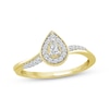 Thumbnail Image 0 of Previously Owned Diamond Promise Ring 1/4 ct tw Pear/Round 10K Yellow Gold