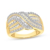 Thumbnail Image 0 of Previously Owned Diamond Ring 1 ct tw Round & Baguette 10K Yellow Gold