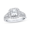 Thumbnail Image 0 of Previously Owned Neil Lane Diamond Engagement Ring 2-1/4 ct tw Cushion & Round-cut 14K White Gold