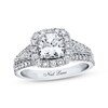 Thumbnail Image 1 of Previously Owned Neil Lane Diamond Engagement Ring 2-1/4 ct tw Cushion & Round-cut 14K White Gold