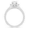 Previously Owned Neil Lane Diamond Engagement Ring 1-3/4 ct tw Emerald & Round-cut 14K White Gold