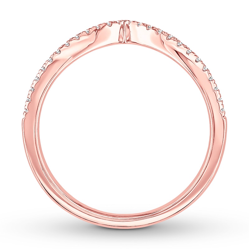 Main Image 2 of Previously Owned Diamond Wedding Band 1/8 ct tw Round-cut 14K Rose Gold