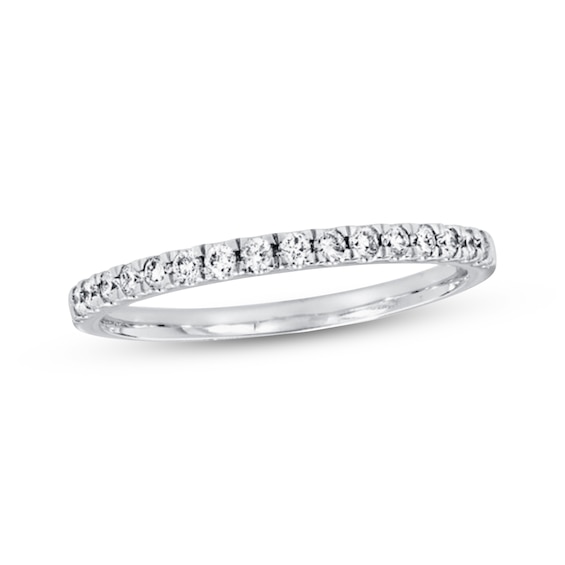 Previously Owned Diamond Wedding Band 1/5 ct tw Round-cut 14K White Gold