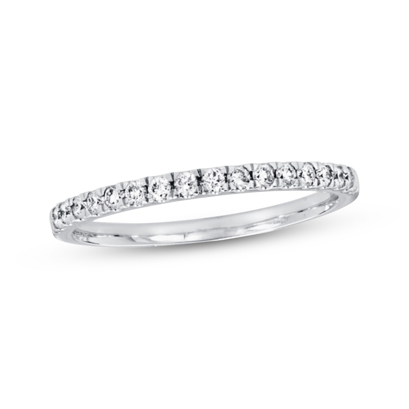 Main Image 1 of Previously Owned Diamond Wedding Band 1/5 ct tw Round-cut 14K White Gold