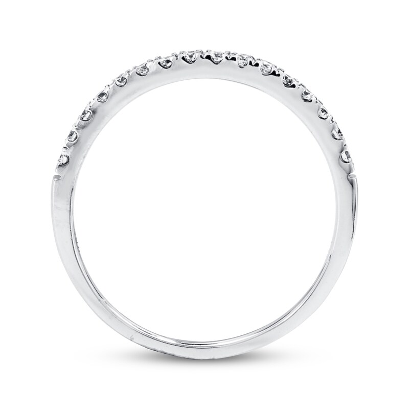 Main Image 3 of Previously Owned Diamond Wedding Band 1/5 ct tw Round-cut 14K White Gold