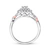 Thumbnail Image 3 of Previously Owned Diamond Engagement Ring 1/2 ct tw Princess & Round 10K Gold