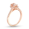 Thumbnail Image 2 of Previously Owned Oval Morganite Engagement Ring 1/4 ct tw Diamonds 14K Rose Gold